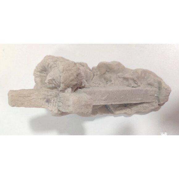 Sand Sculpture Beach Art Jesus Christ Carrying The Cross 7x2.5x5.5" Signed - Picture 8 of 16